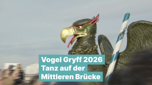 Vogel Gryff 26 – Tanz  auf der Mittleren Brücke