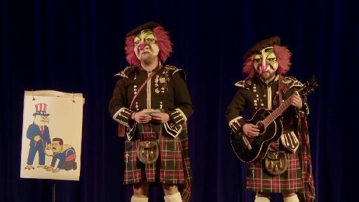 Schnitzelbangg Mac Värs über Trump, Venezuela und Birsfelden am Charivari 2026