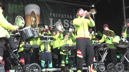 Guggeexplosion als grösstes Gugge-Open-Air-Event Deutschlands fand am Samstag in Lörrach statt