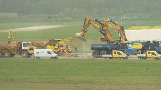 Hauptpiste vom Euro Airport wird saniert