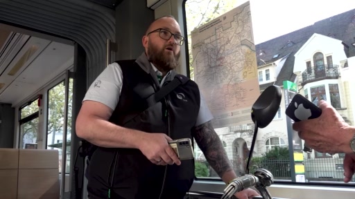 Billetkontrolle mit der BVB