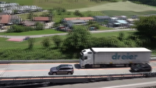 Mobile Baustellenbrücke bei Arisdorf