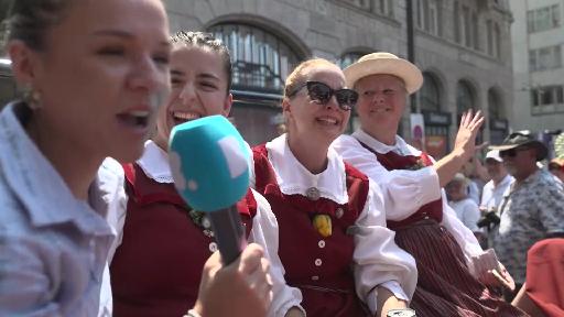 Der Umzug beim Eidgenössischen Jodlerfest sorgt für grosse Freude