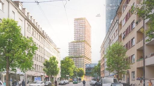 Neues Hochhaus bei der Heuwaage